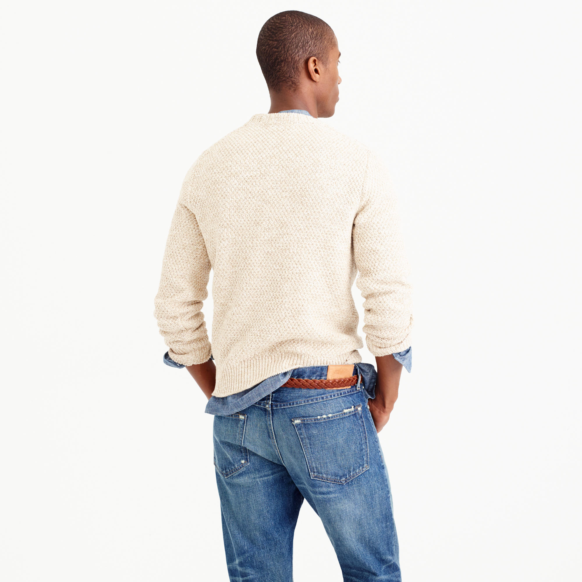 j crew cotton crewneck sweater