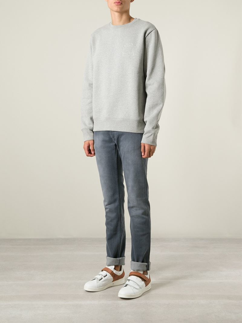 acne studios sweatshirt grey