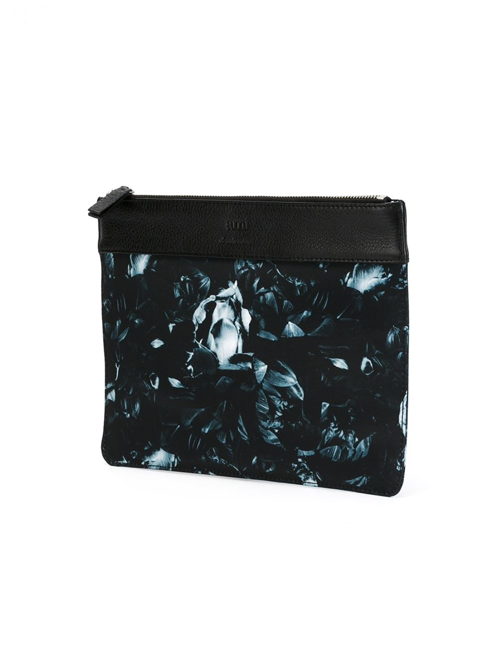 Ami Flower Print Clutch In Floral For Black Lyst ami flower print clutch in floral for black lyst