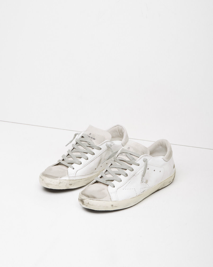 golden goose white superstar sneakers