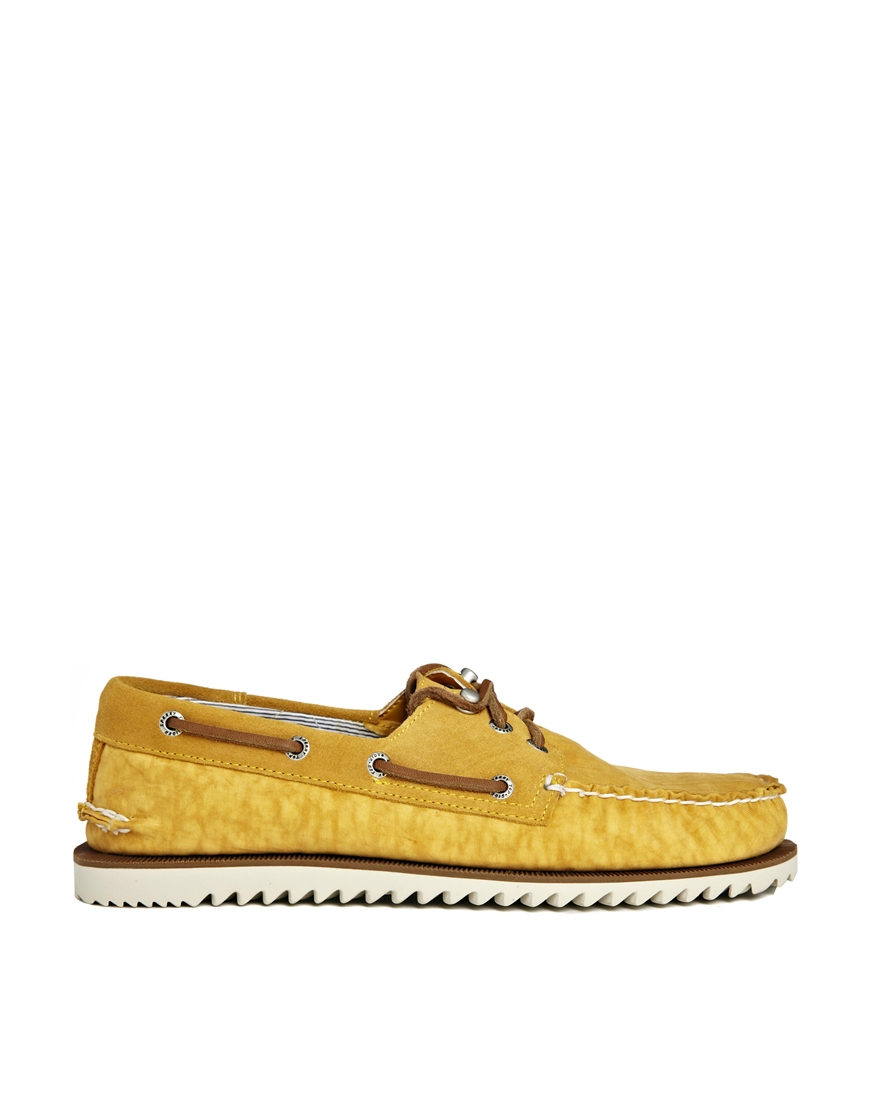 sperry yellow shoes