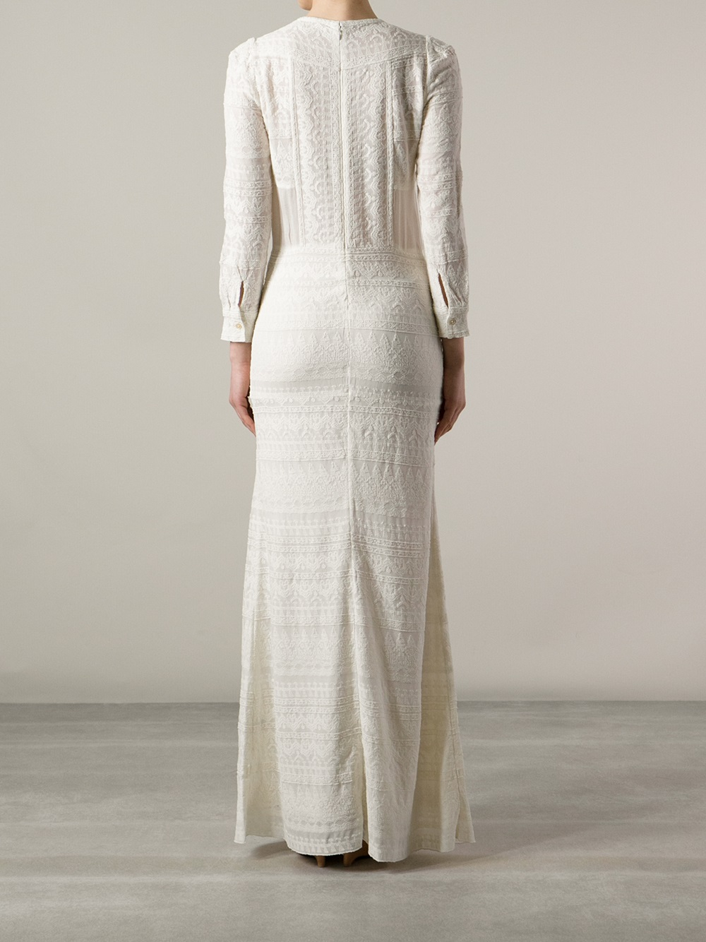 Isabel Marant Lace Dress in White - Lyst