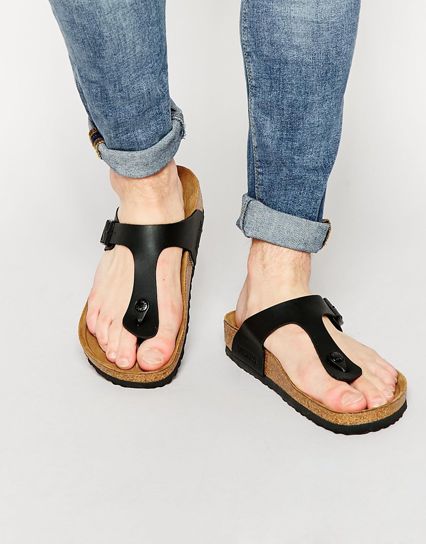Gizeh Sandals Black for | Lyst