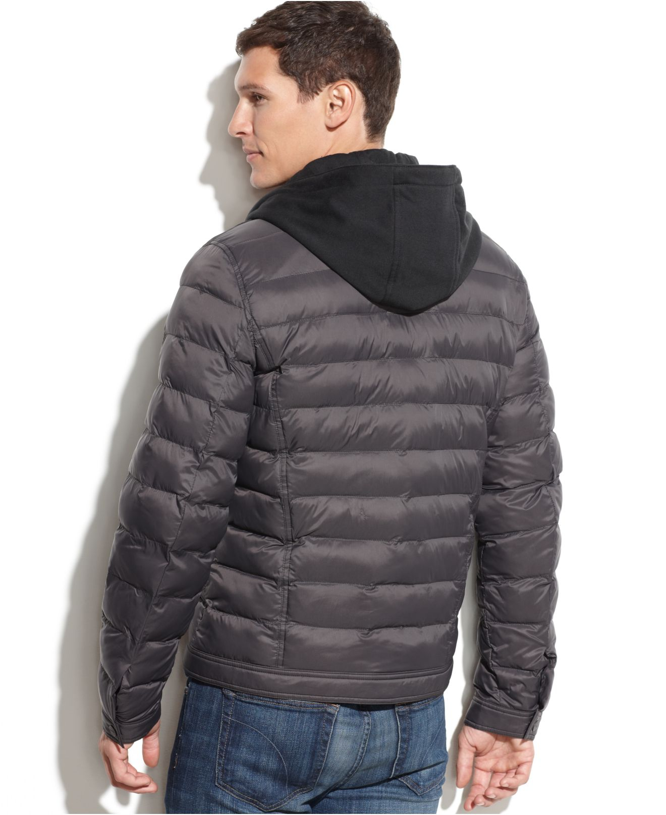 guess jacket fur hood