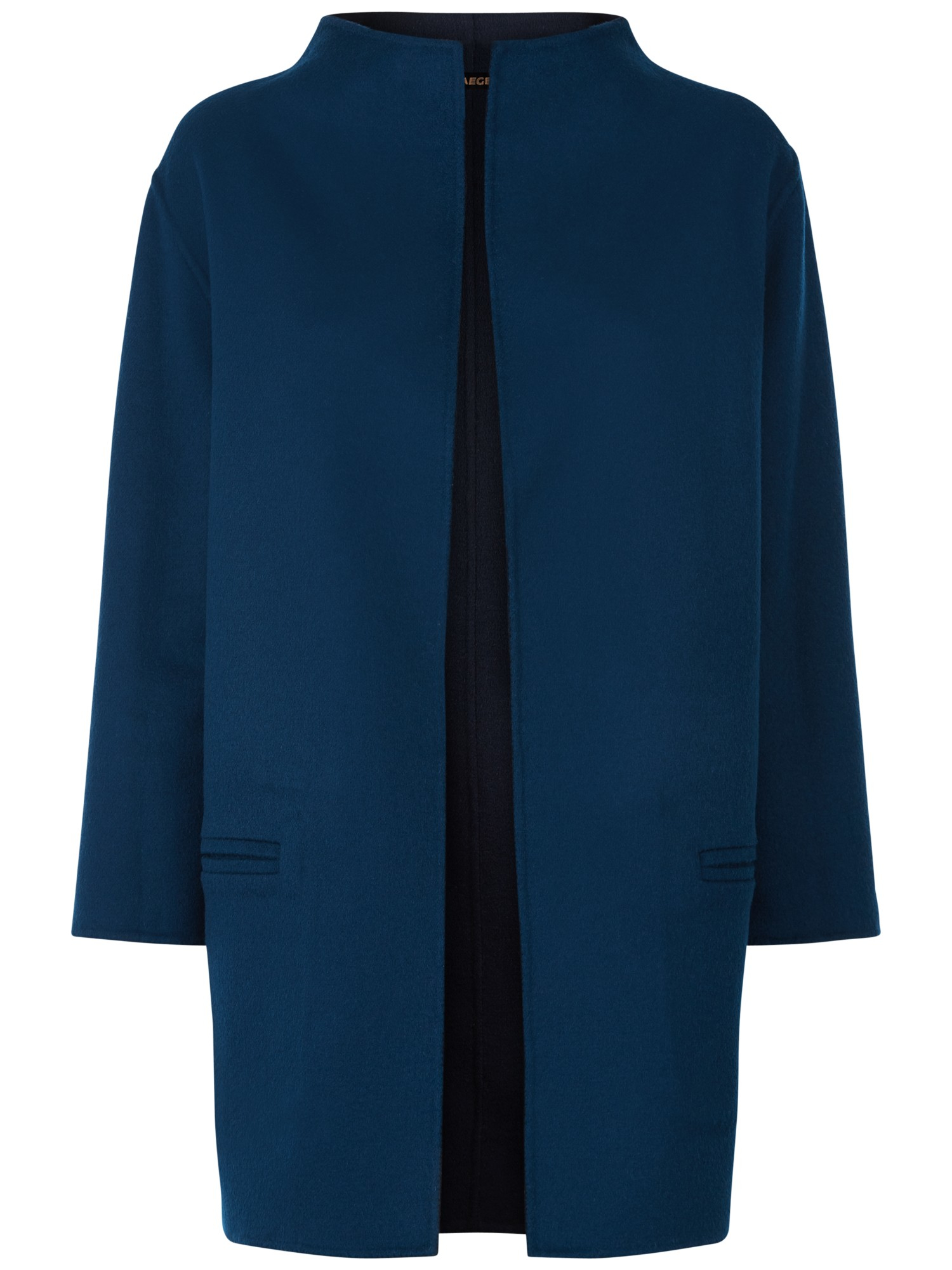 Jaeger Reversible Wool Duster Coat in Navy (Blue) Lyst