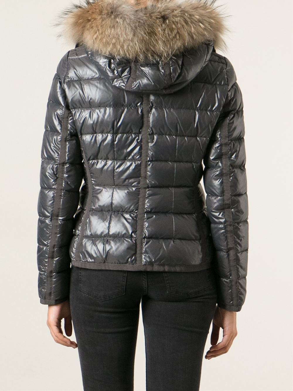Moncler Armoise Padded Jacket in Grey (Gray) - Lyst