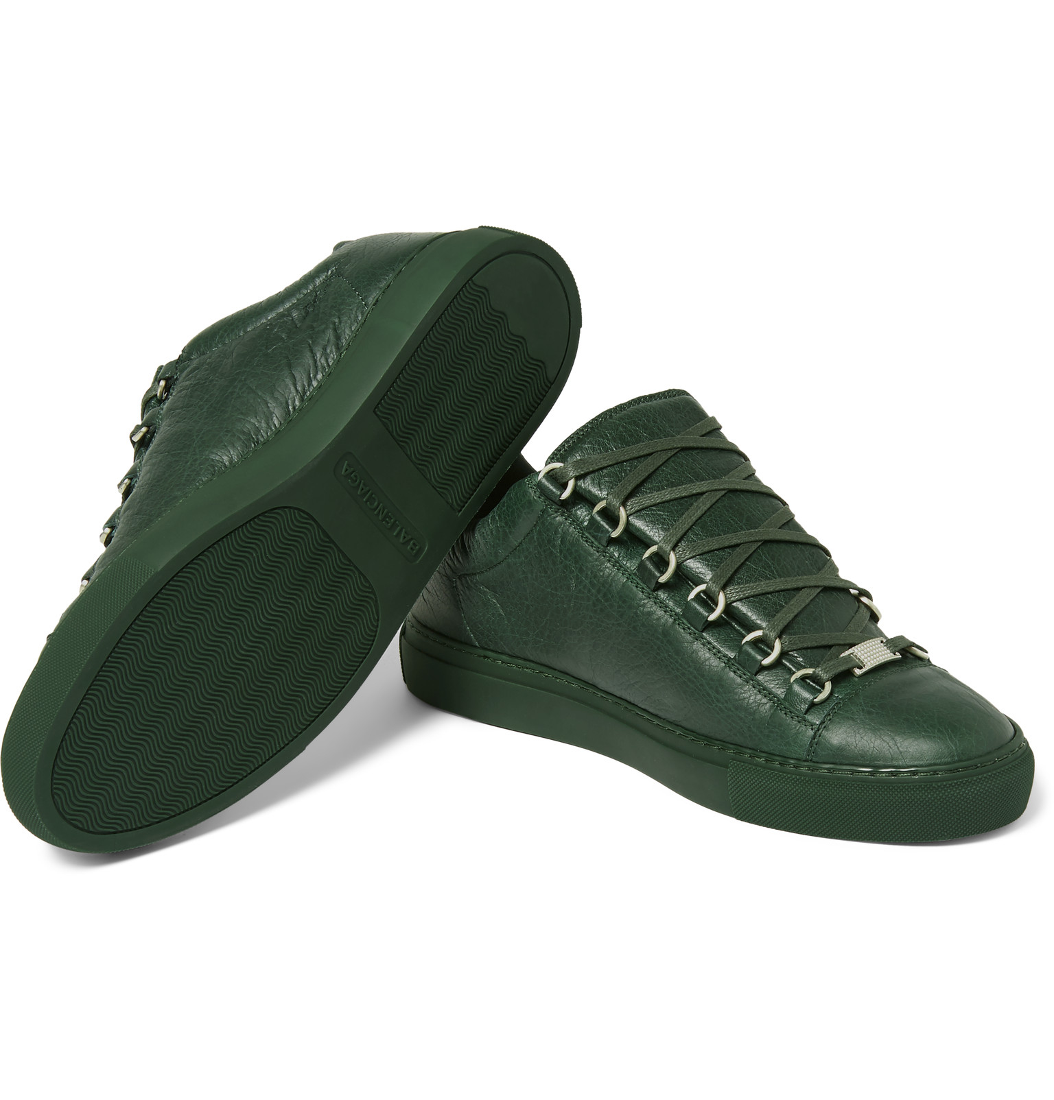 balenciaga arena low mens green