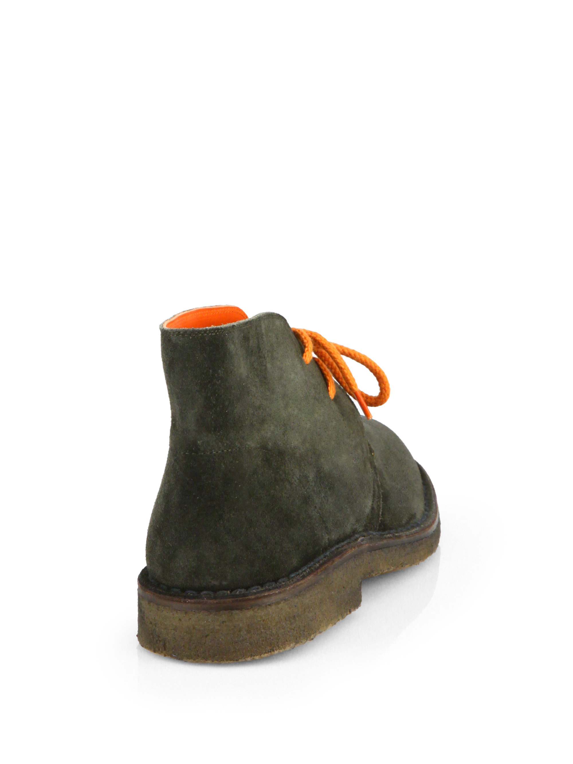 Polo Ralph Lauren Michael Suede Desert Boots in Green for Men | Lyst
