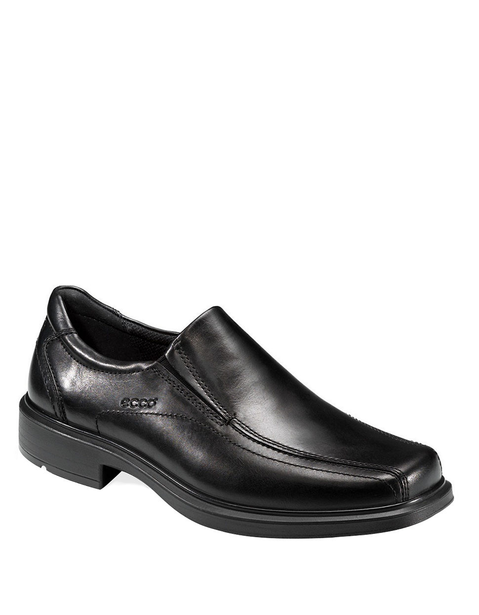 ecco mens loafers ecco black helsinki slip on leather loafers for lyst ecco mens loafers ecco black helsinki slip on leather loafers for lyst