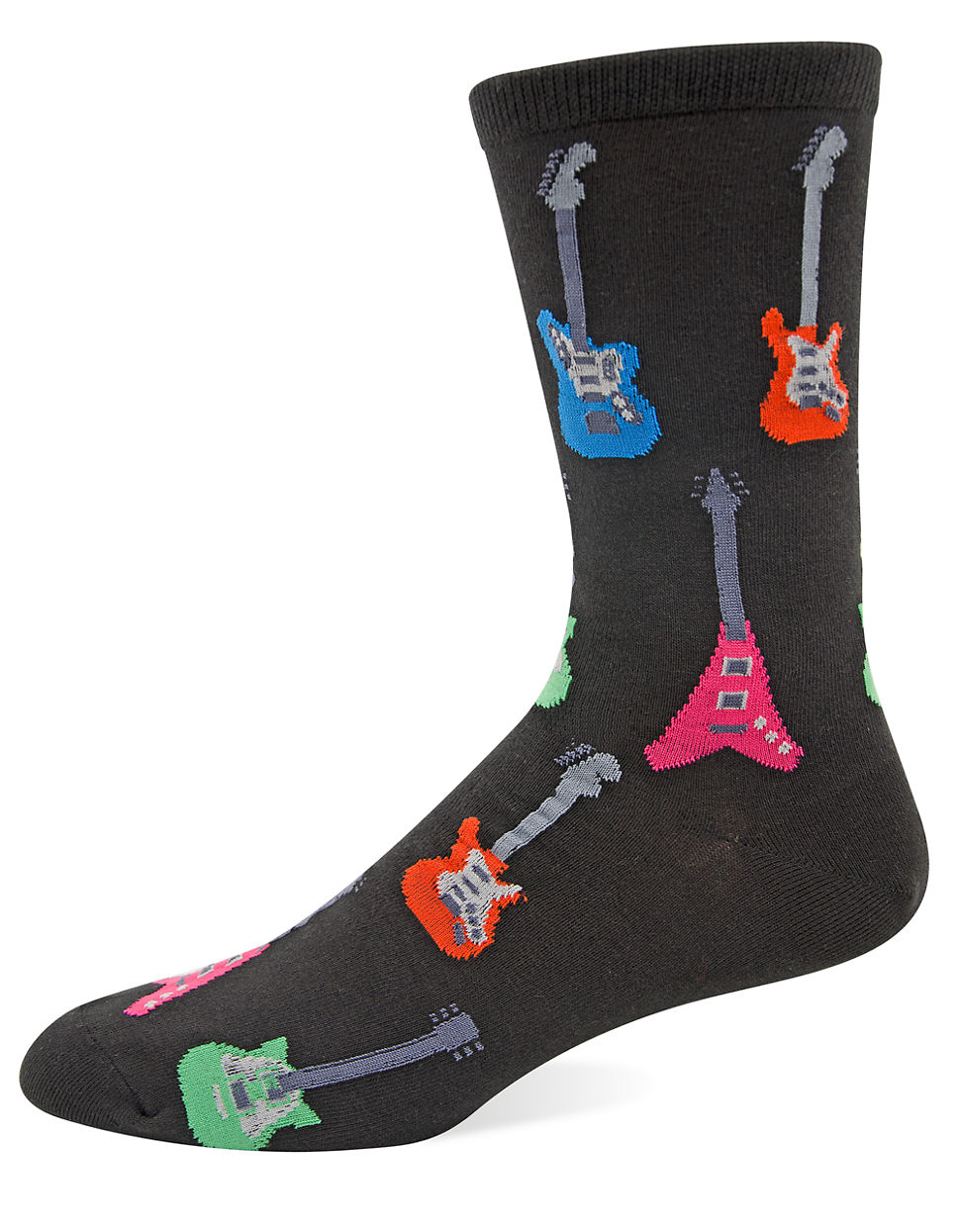 Hot sox Guitar Knit Socks in Black for Men Lyst