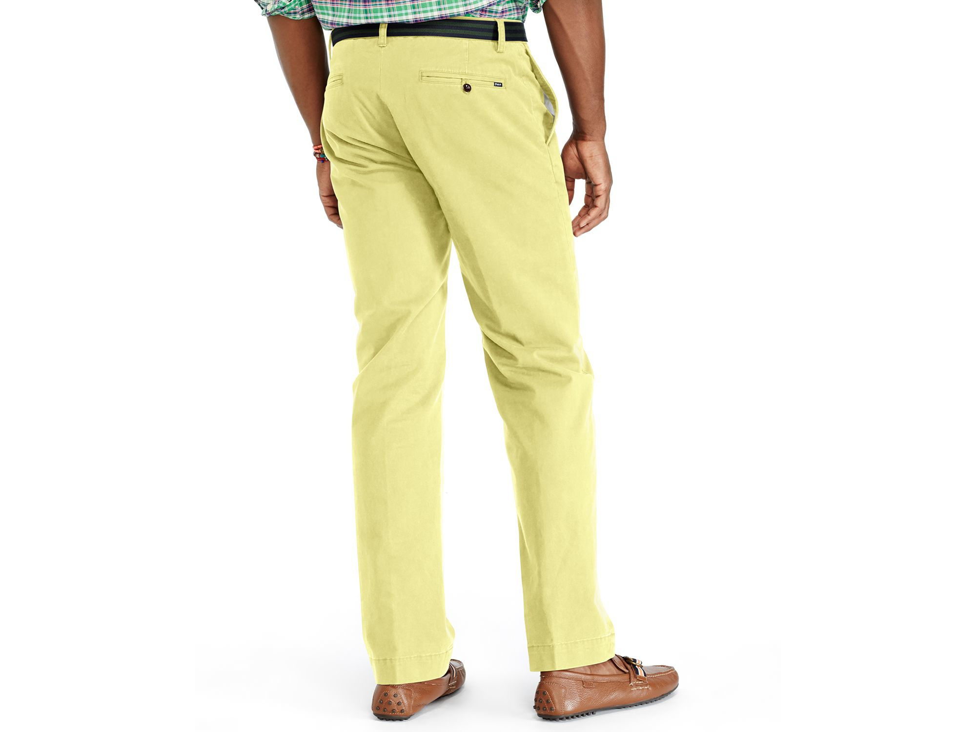 Ralph Lauren Polo Classic-Fit Lightweight Chino Pants in Yellow for Men |  Lyst