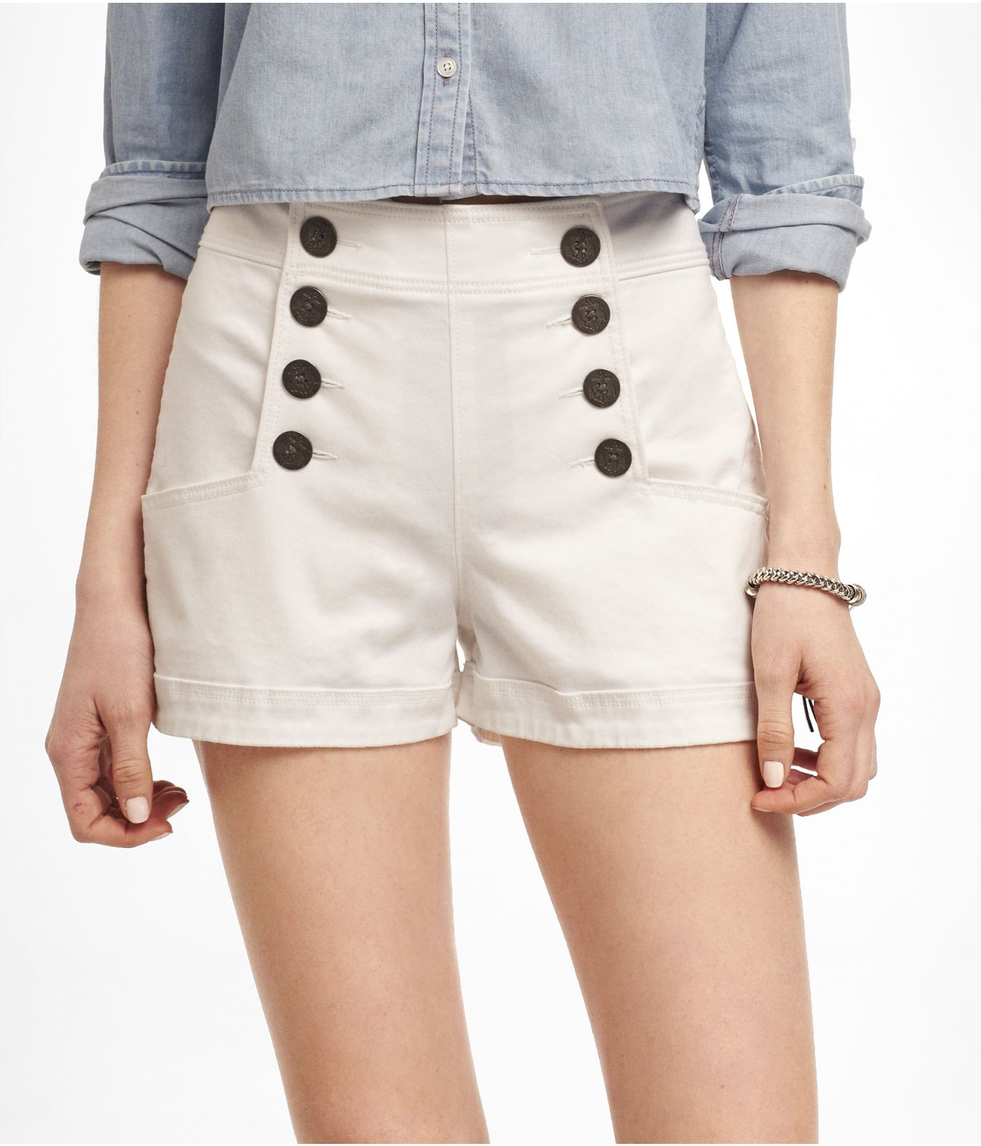 express shorts high rise