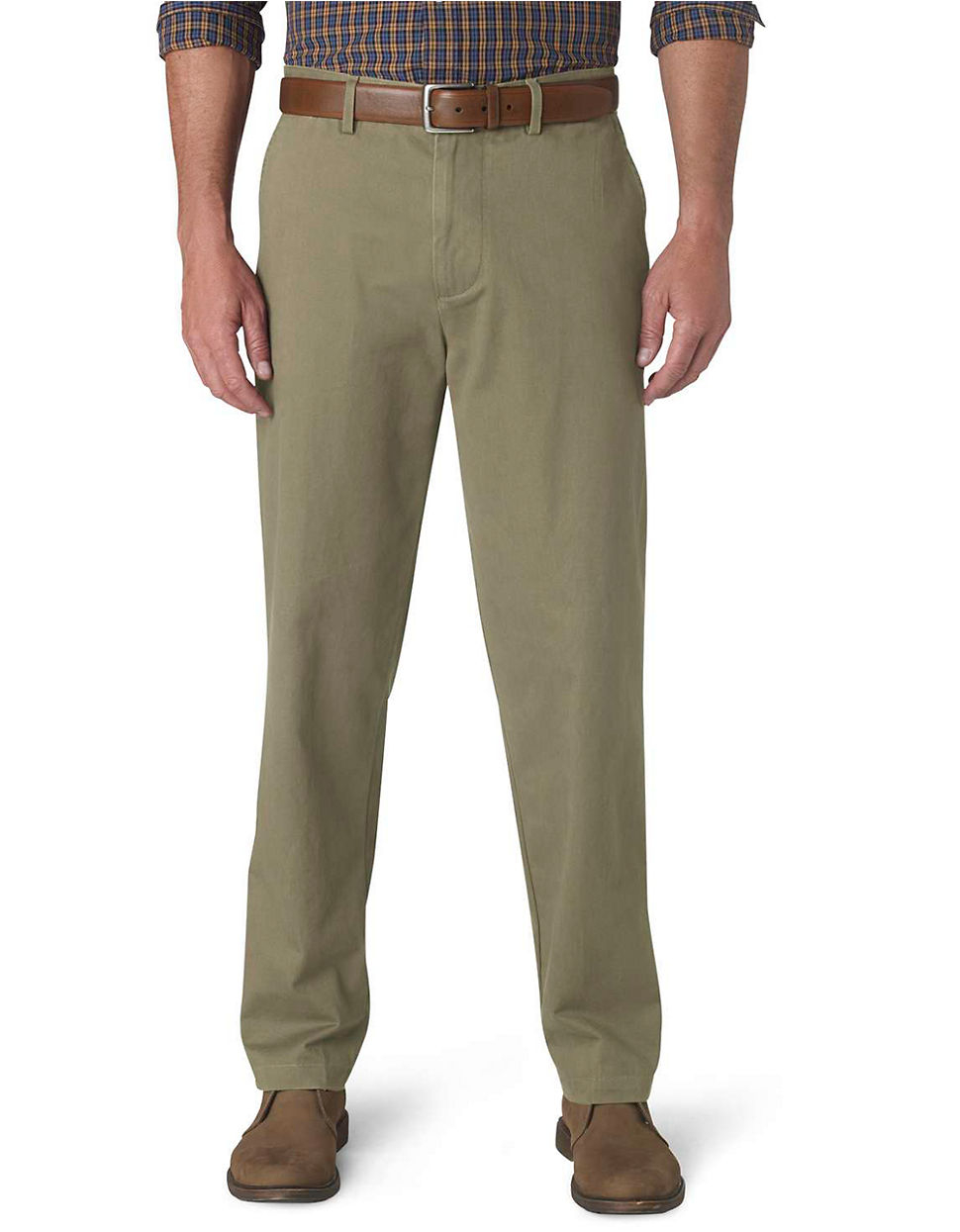 Dockers Classic Fit Field Khaki Pants in Khaki for Men (Open Green) | Lyst