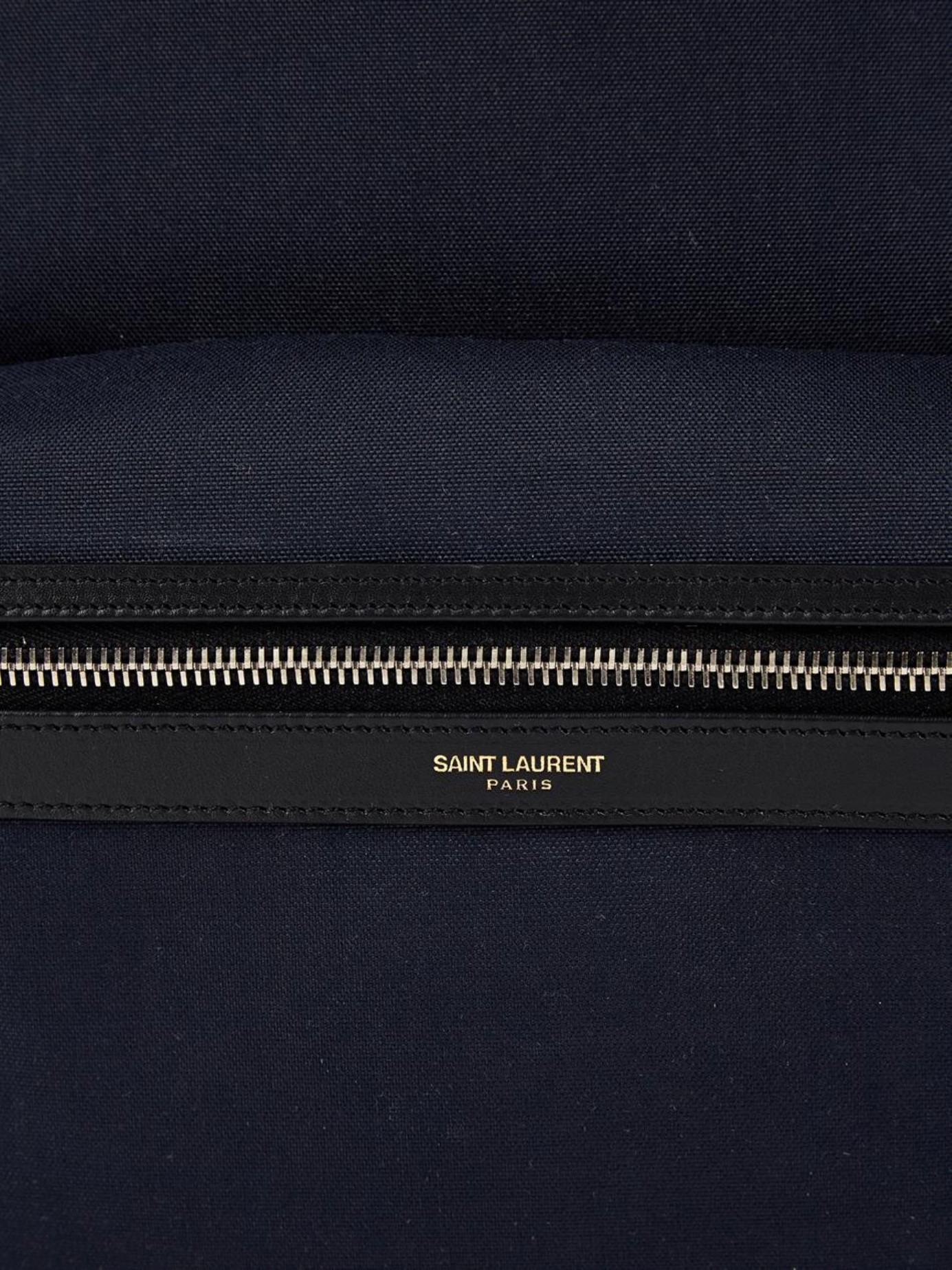 Saint Laurent City Backpack in Nylon Canvas and Leather