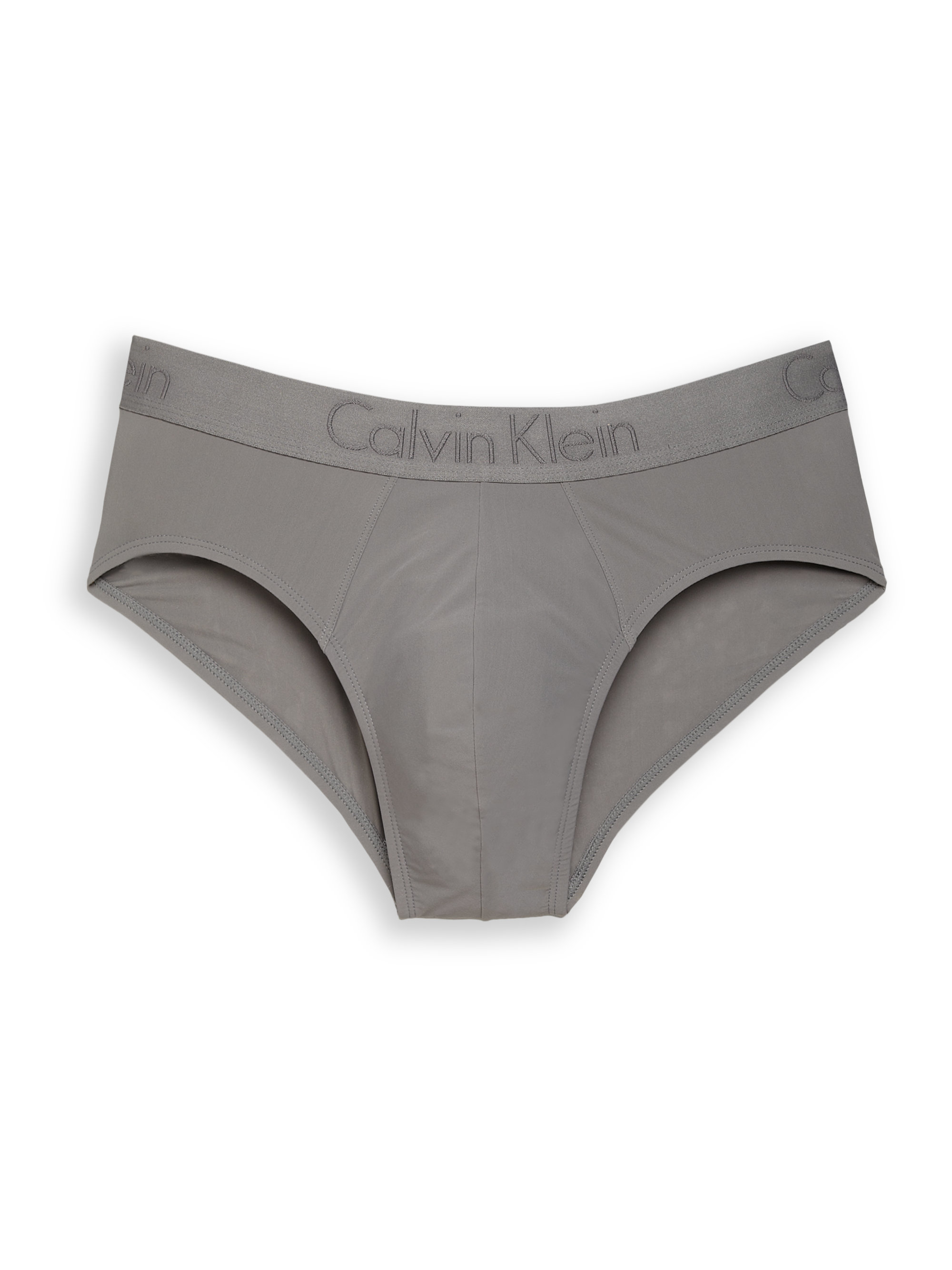 Calvin klein Microfiber Hip Briefs in Gray for Men Lyst