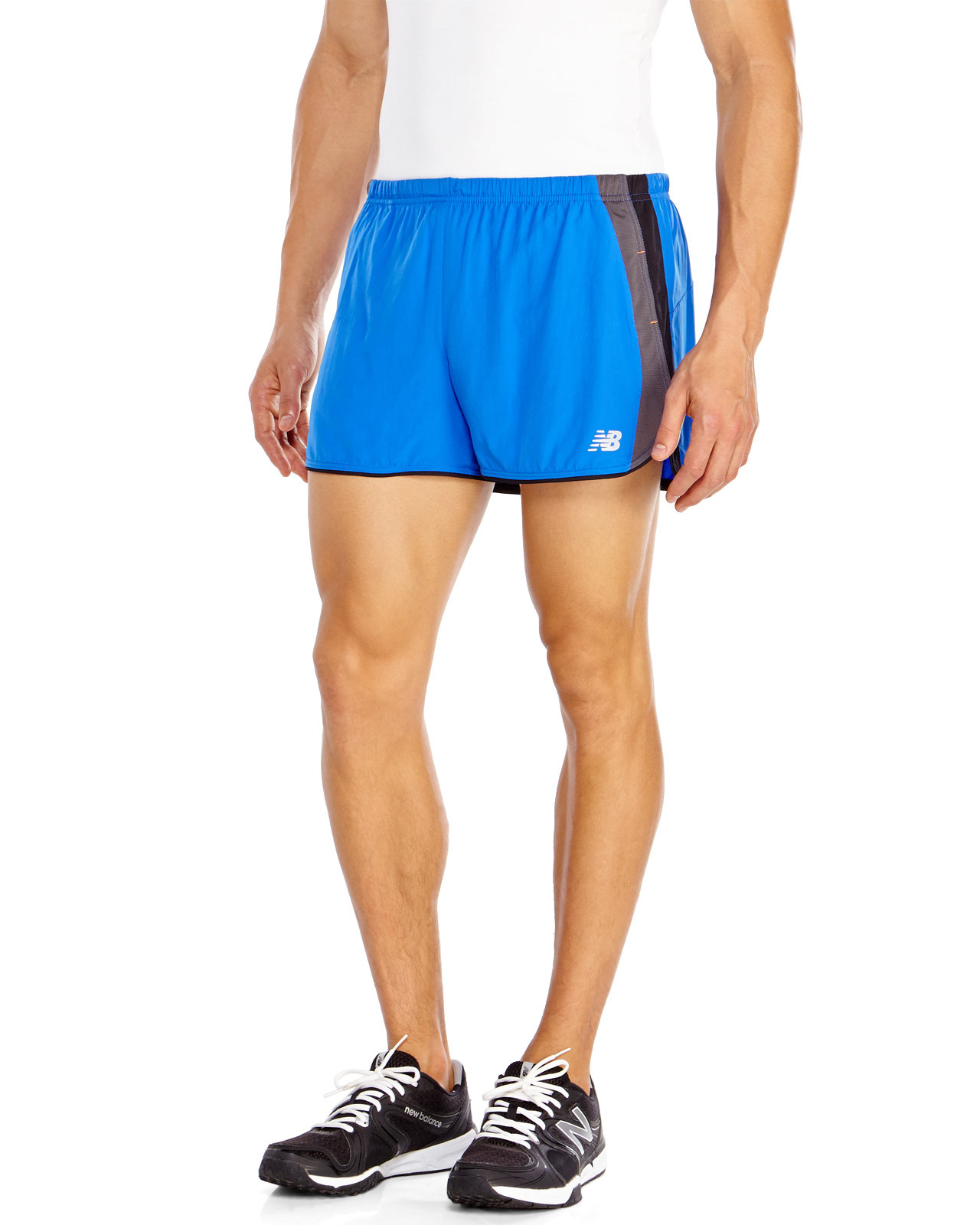 New Balance Synthetic Impact 3 In 1 Running Shorts in Blue/Grey/Black ...