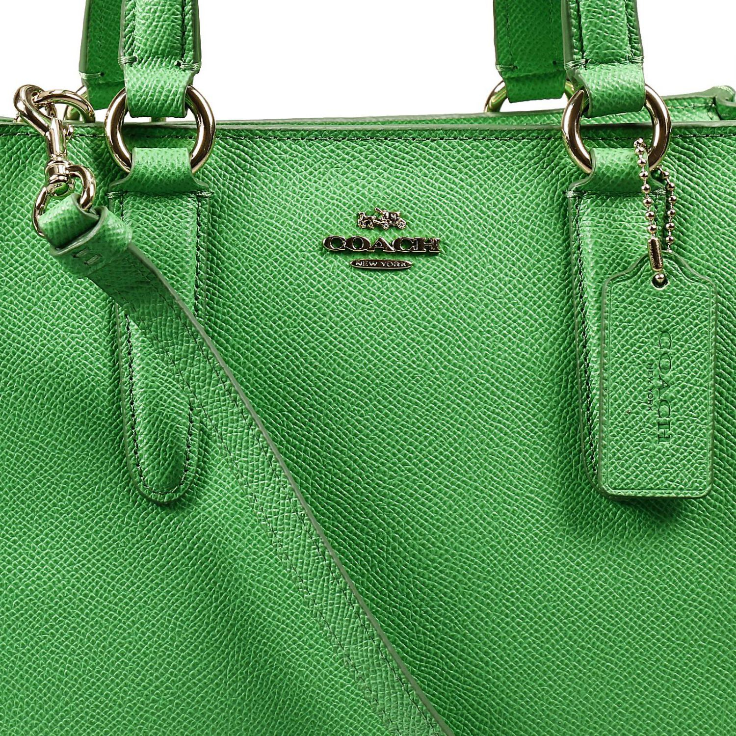 COACH Handbag Bag Mini Crossbe Carryall Shopping Leather in Green