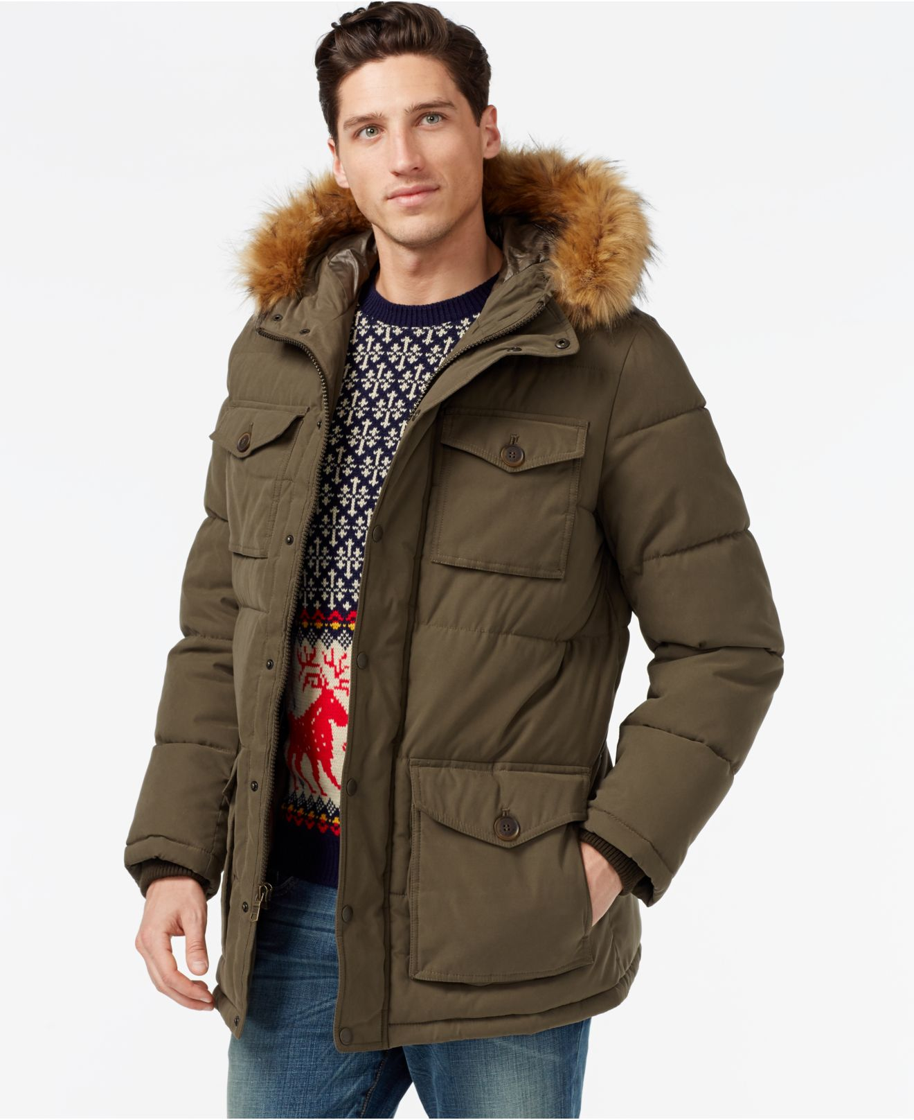 olive green tommy hilfiger jacket