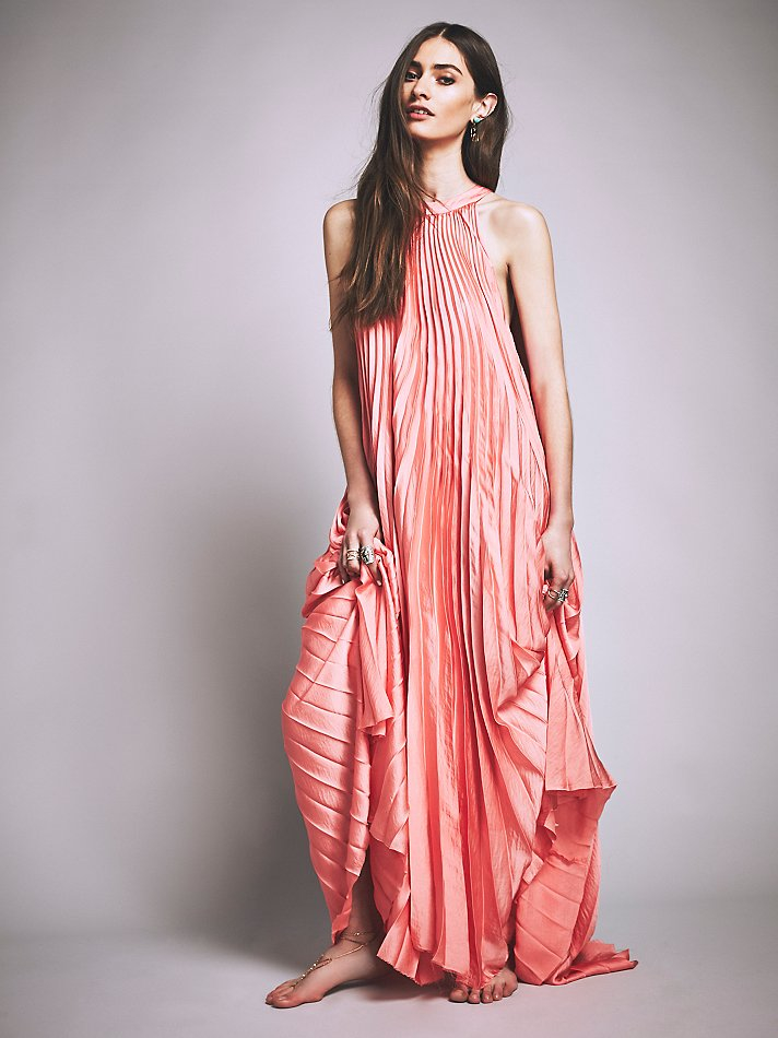 free people pink maxi dress