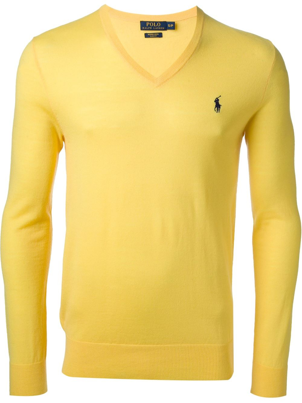Polo Ralph Lauren V-Neck Sweater in Yellow for Men | Lyst