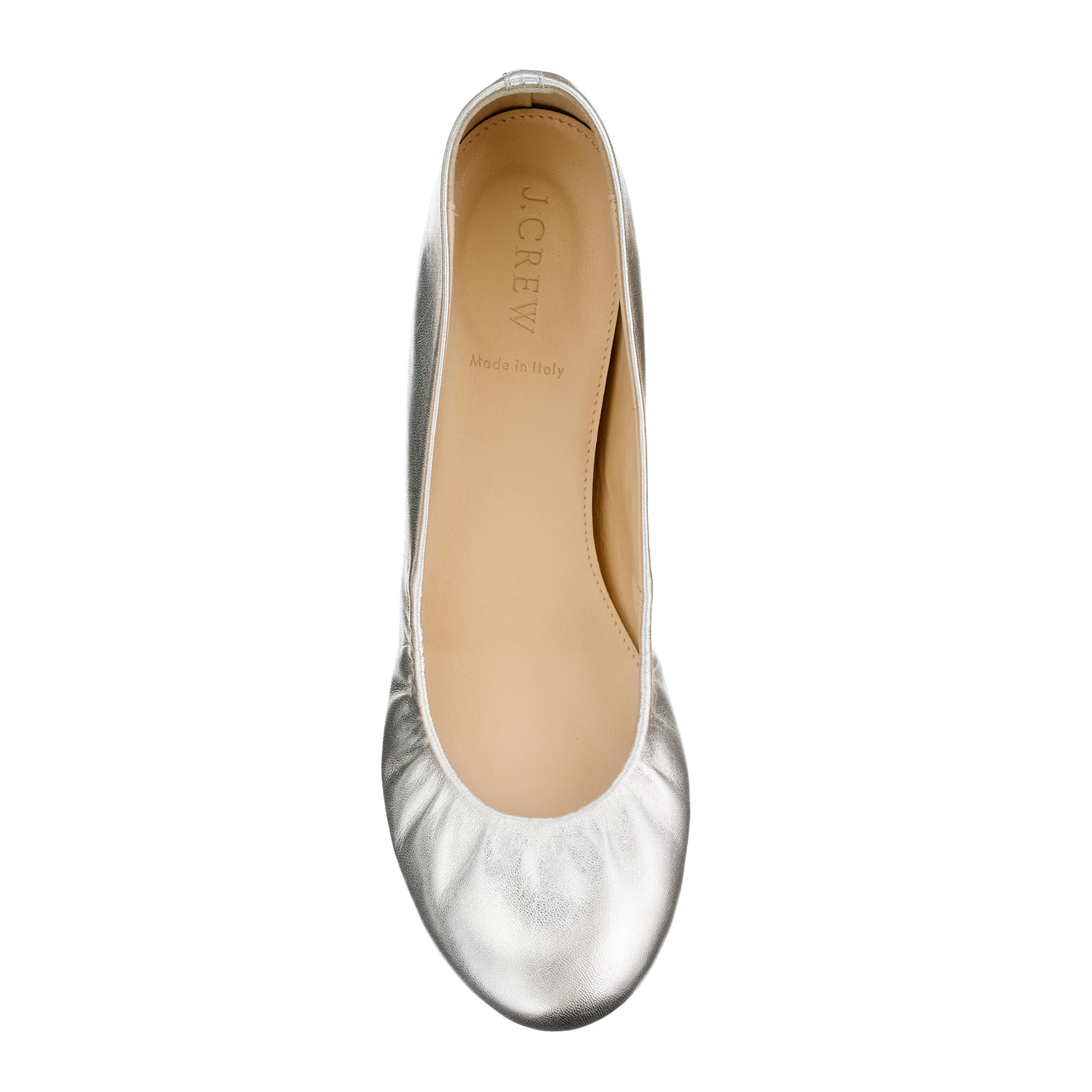 iridescent ballet flats