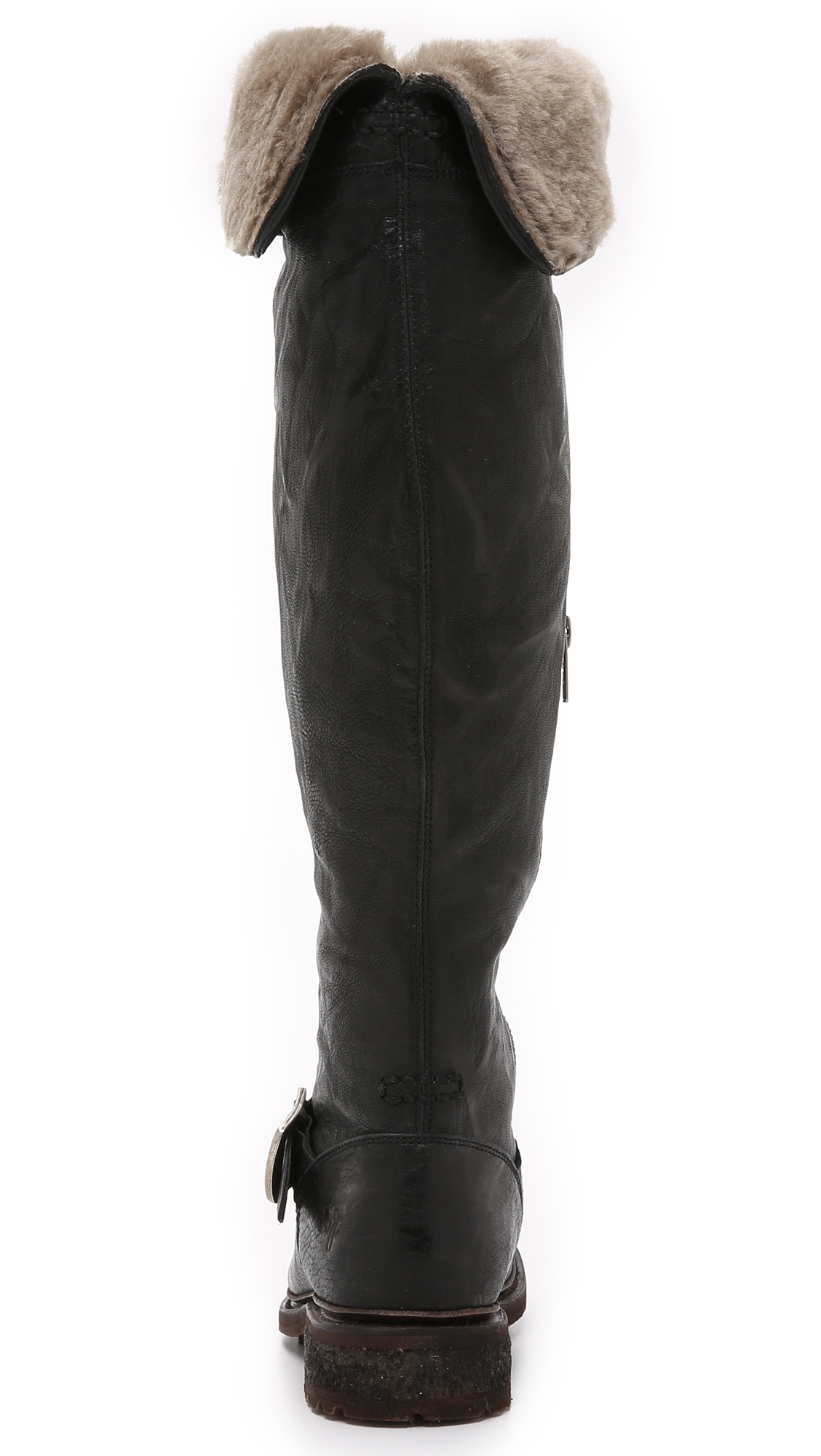 Frye valerie shearling boots sale outlet