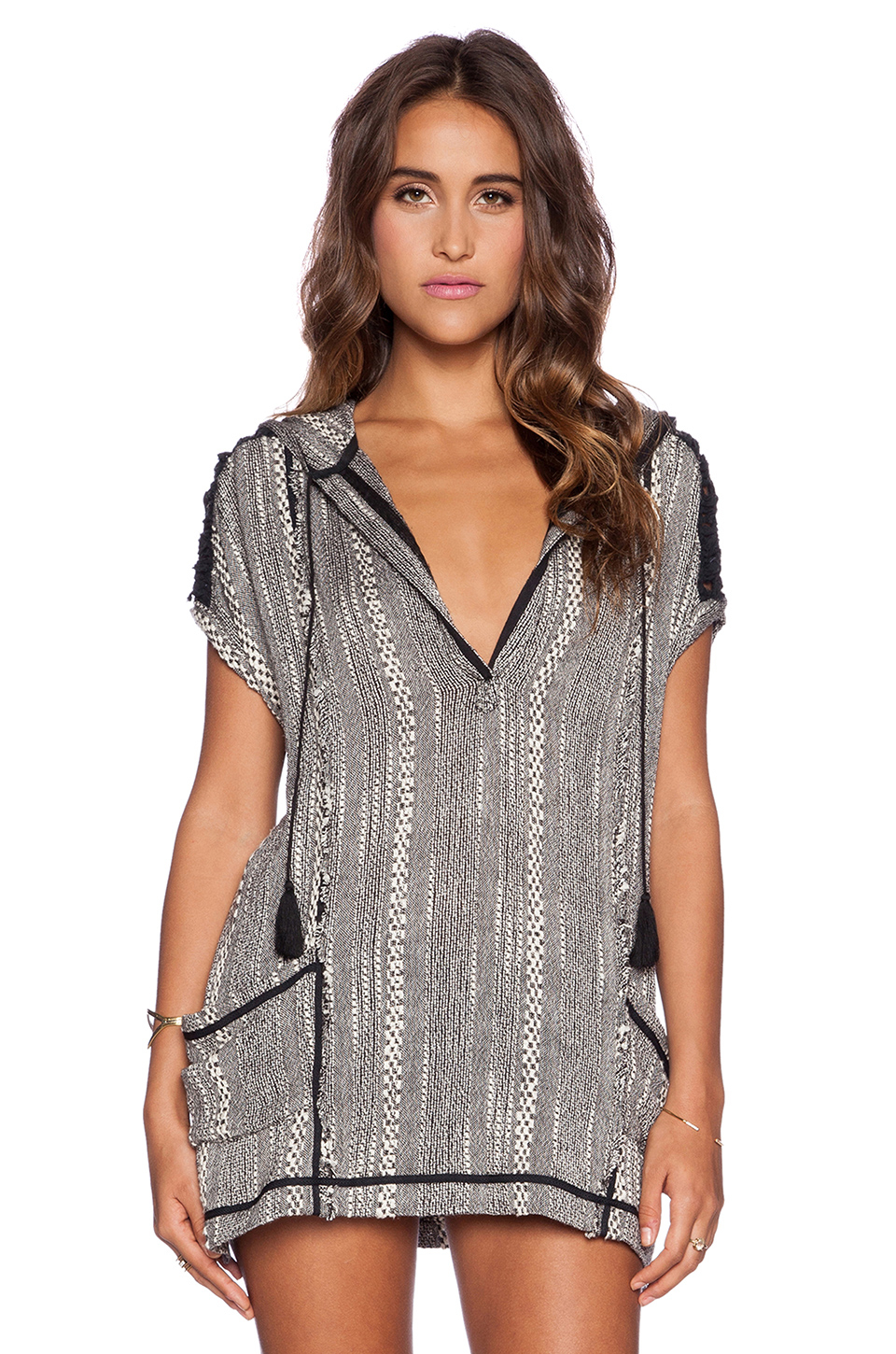 Free people Forever Yours Tunic Top in Gray | Lyst