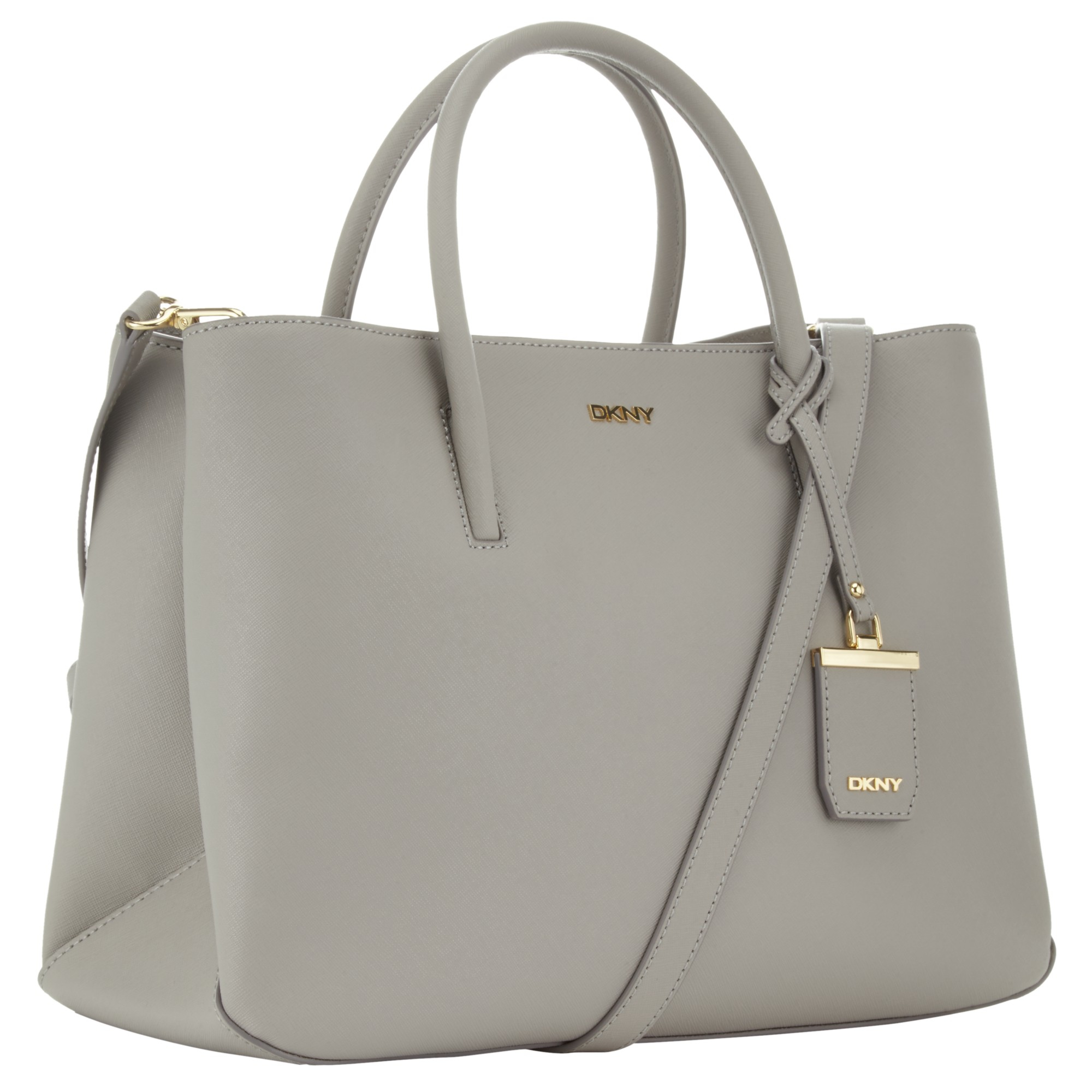 Dkny Bryant Park Saffiano Leather Detail Shopper Bag In Grey Grey