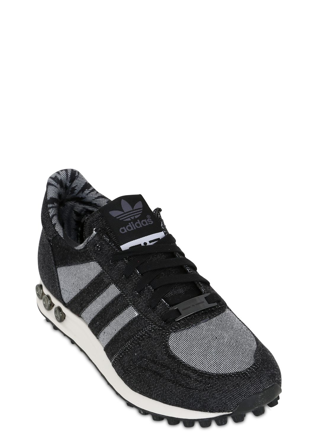 adidas Originals La Trainer Denim Sneakers in Anthracite (Gray) for Men -  Lyst