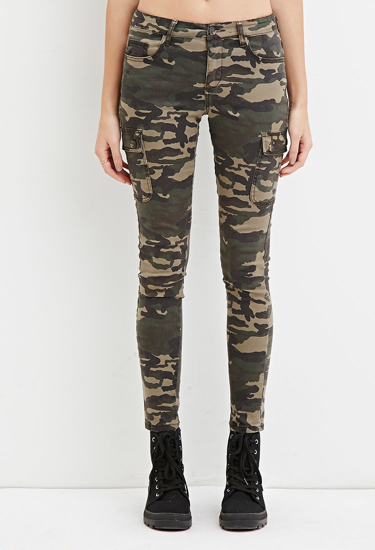 forever 21 camo cargo pants womens