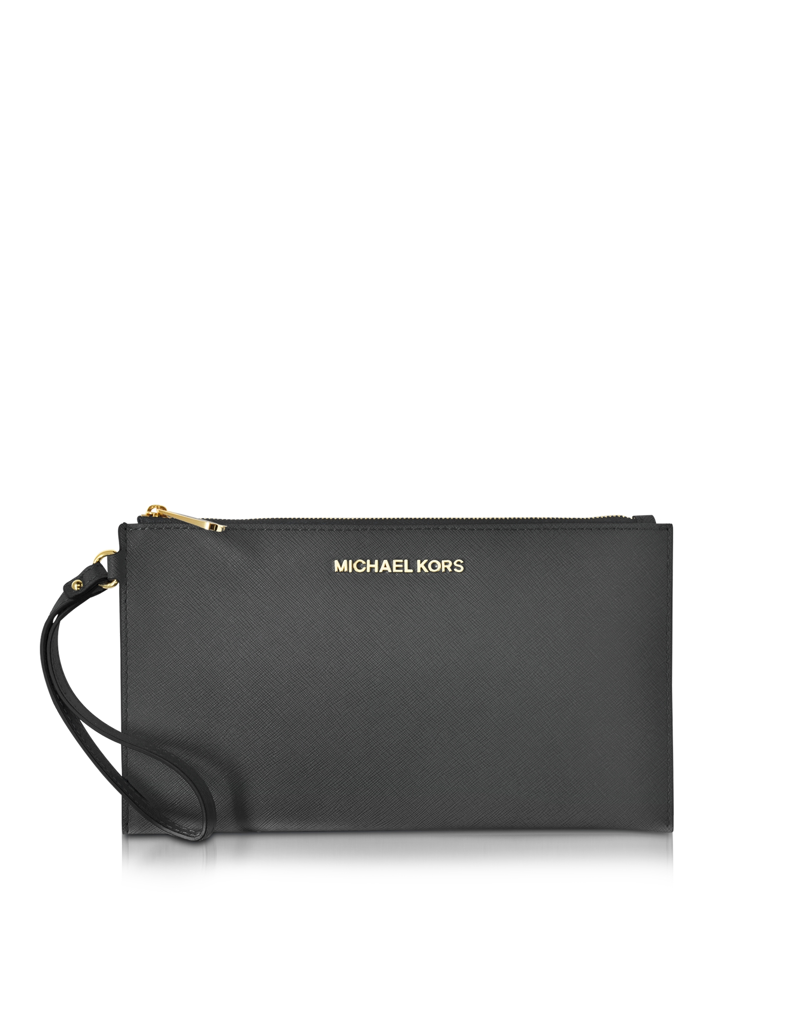 michael kors large zip clutch