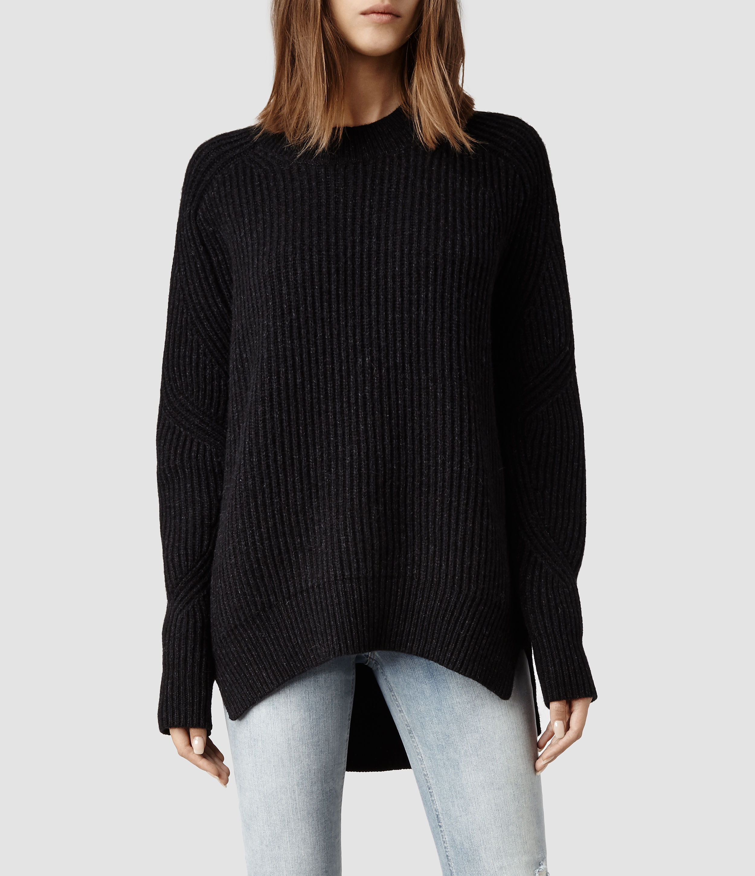 all saints black jumper