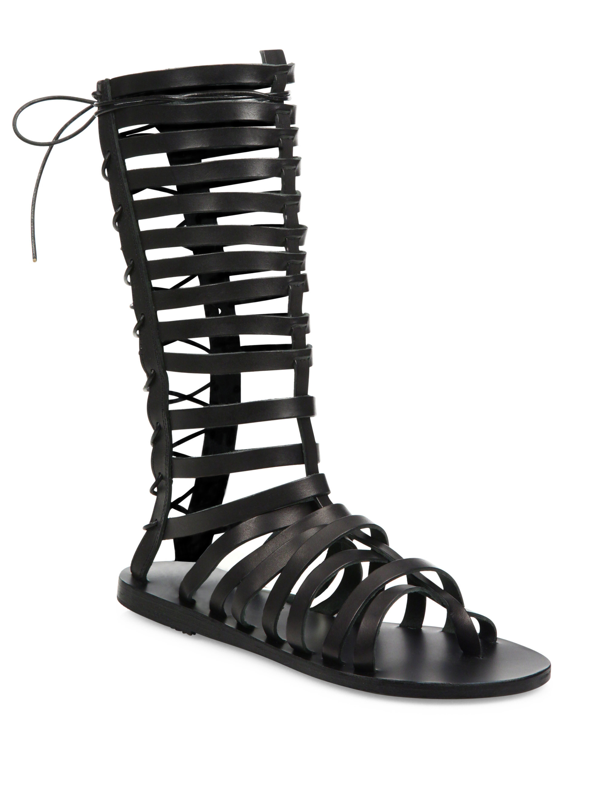 black greek sandals