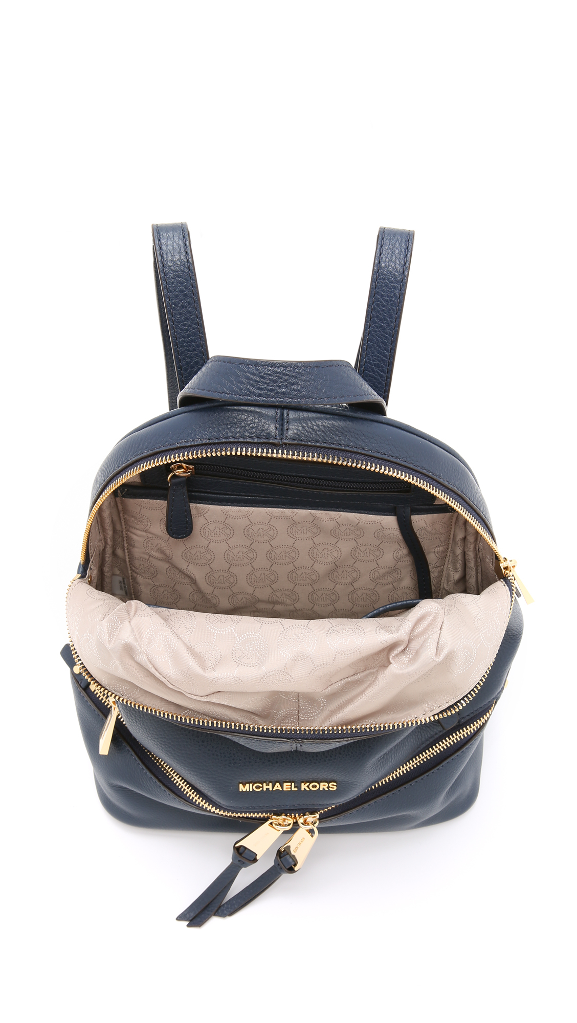 michael kors navy blue backpack
