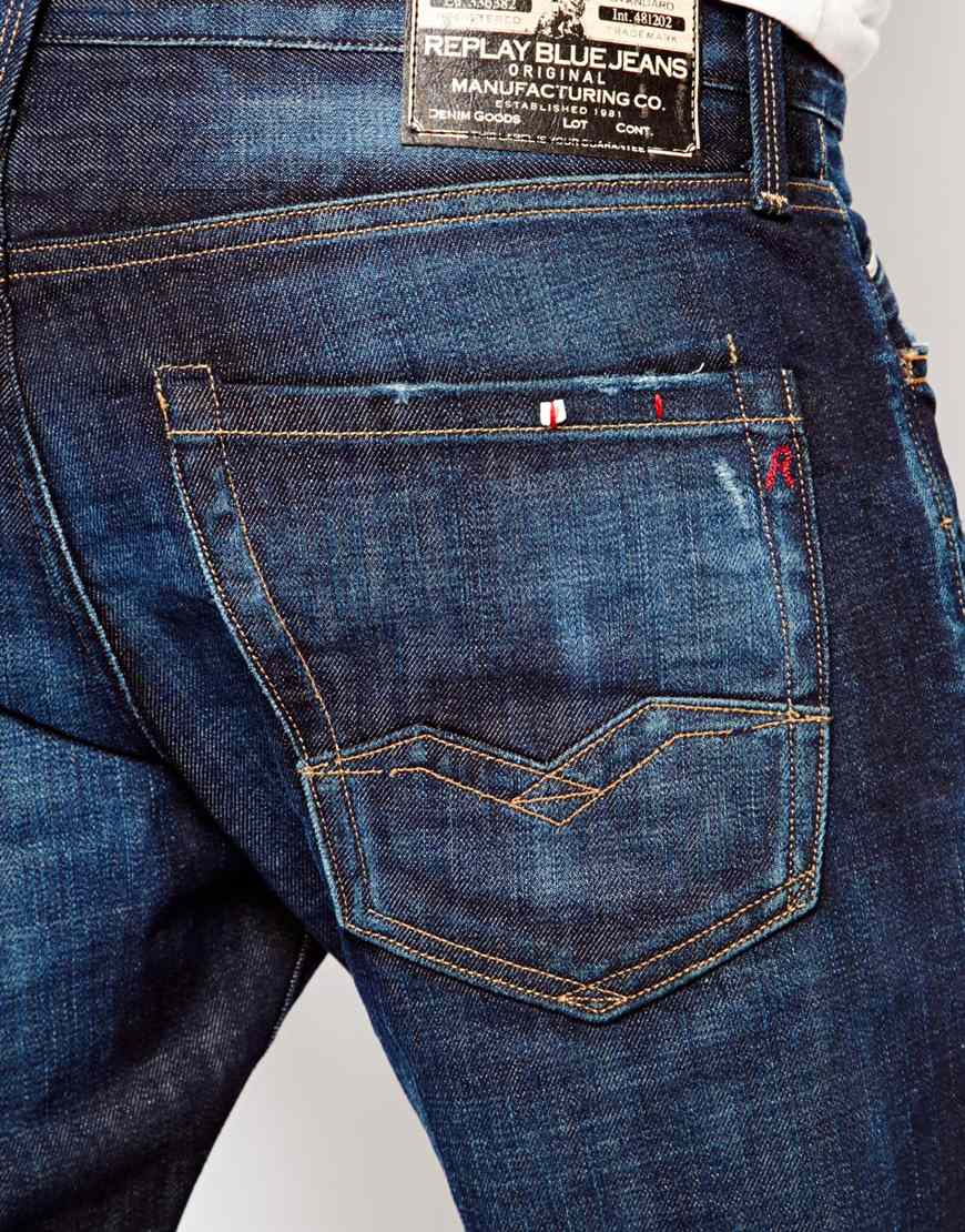 Replay Straight Fit Jeans Waitom Barcelona Fc Collection in Blue for Men -  Lyst