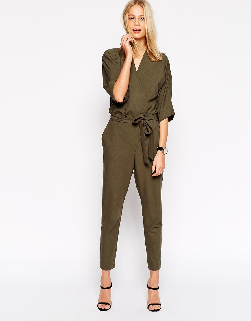 asos khaki jumpsuit