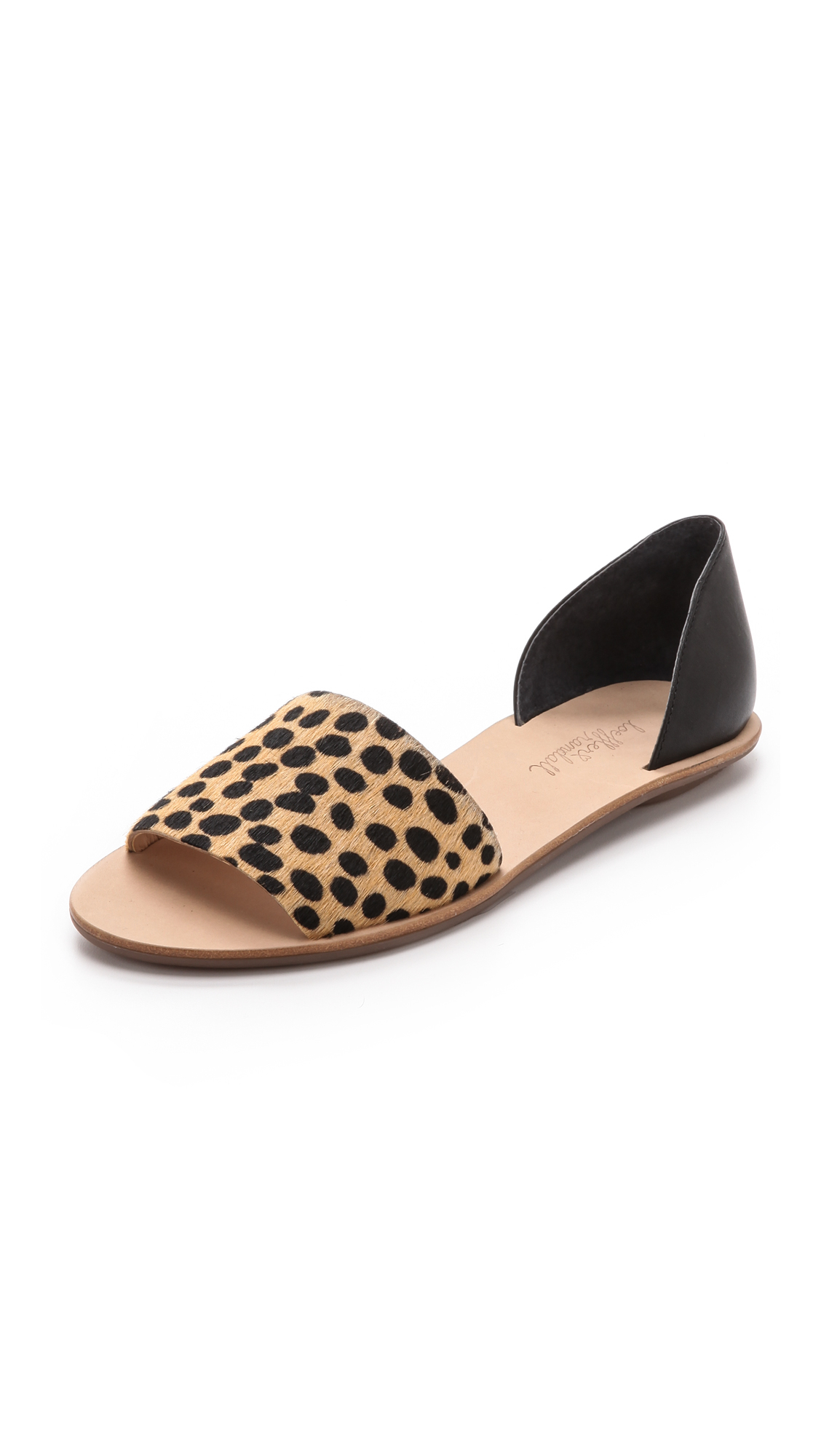 cheetah flat shoes loeffler randall sawyer flat sandals cheetah black in cheetah flat shoes loeffler randall sawyer flat sandals cheetah black in