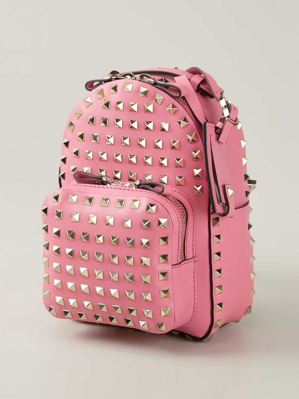 Lyst Valentino 'Rockstud' Backpack in Pink