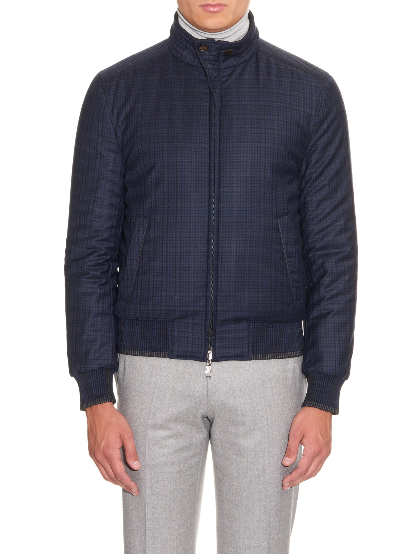 Brioni Reversible Leather Jacket In Black For Men Lyst Gallery