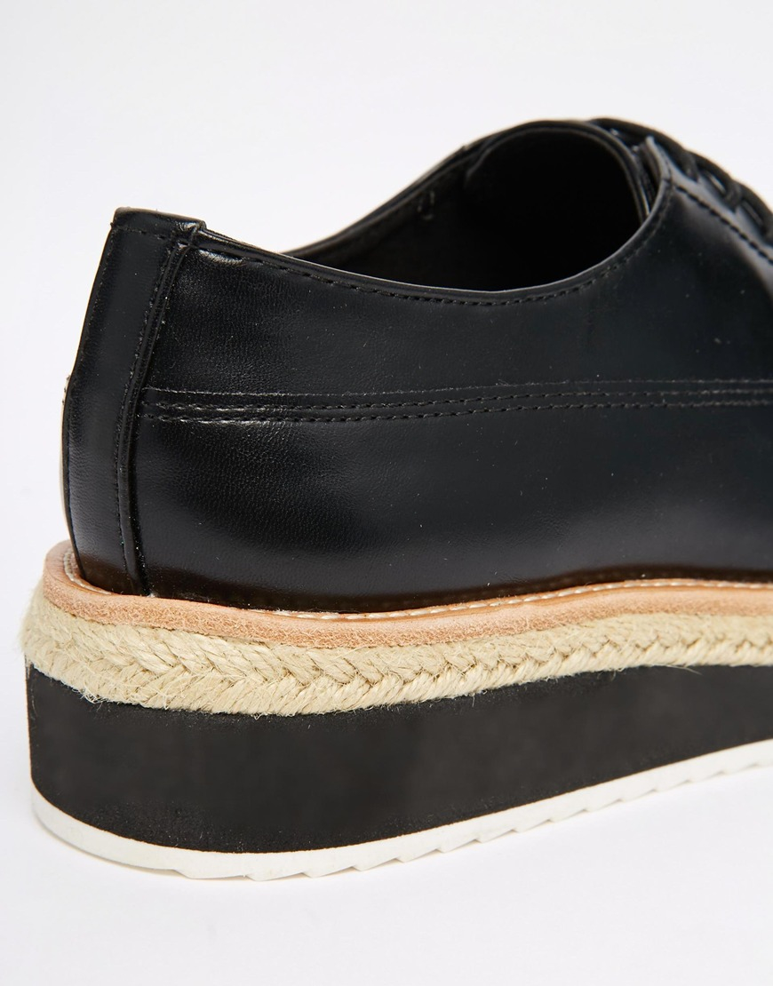 black platform brogues womens