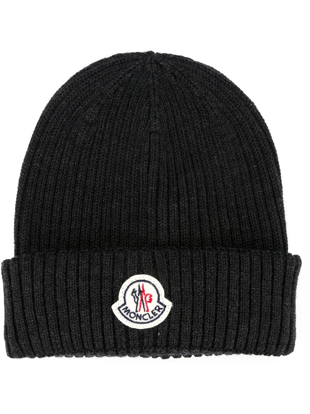 Moncler Ribbed Knit Beanie in Gray for Men (grey) | Lyst