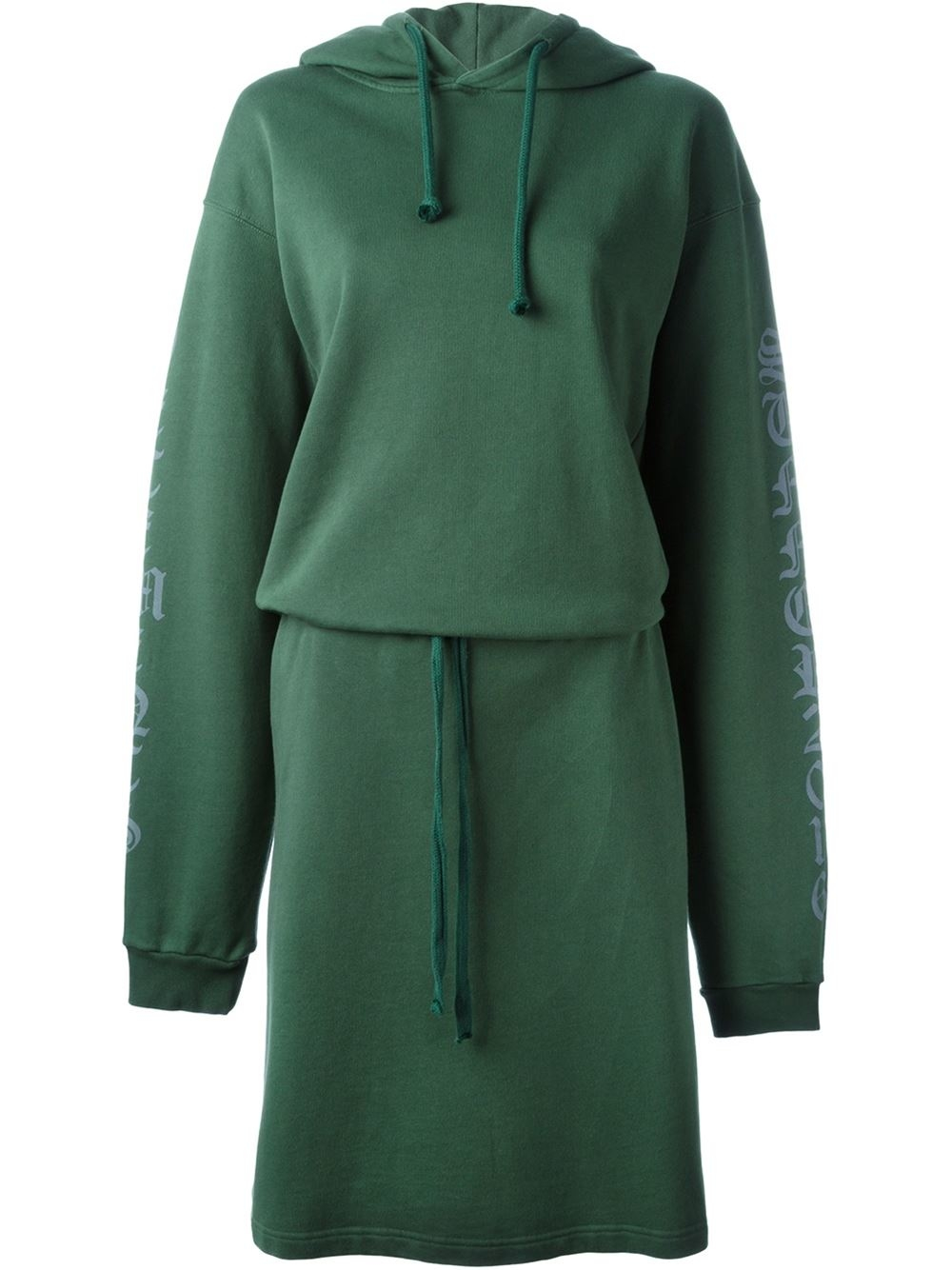 Vetements Hoodie Wrap Dress in Green | Lyst
