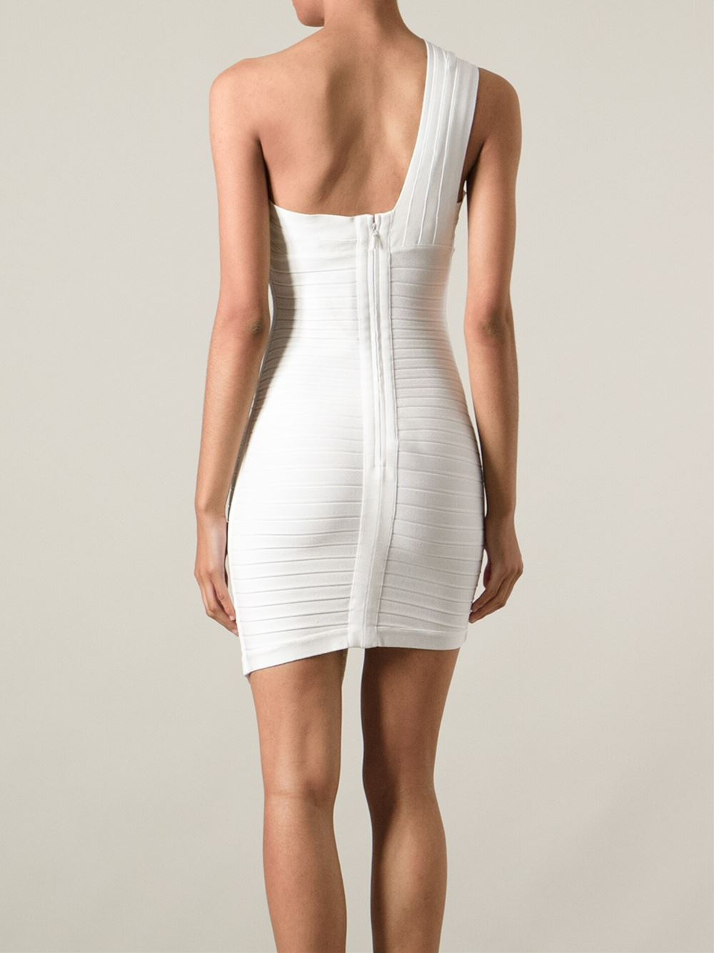 herve leger white gown