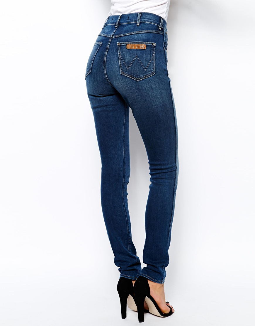 wrangler high skinny jeans