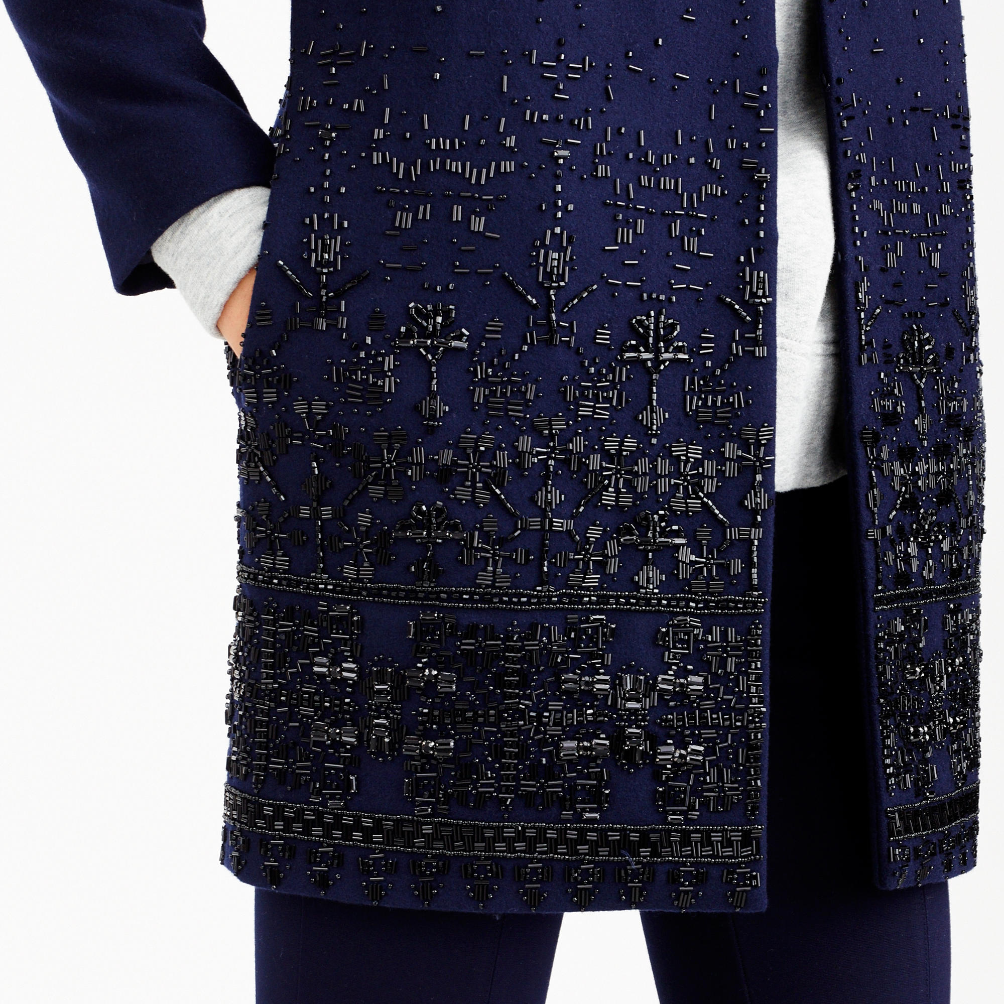 J crew embellished coat Clearance