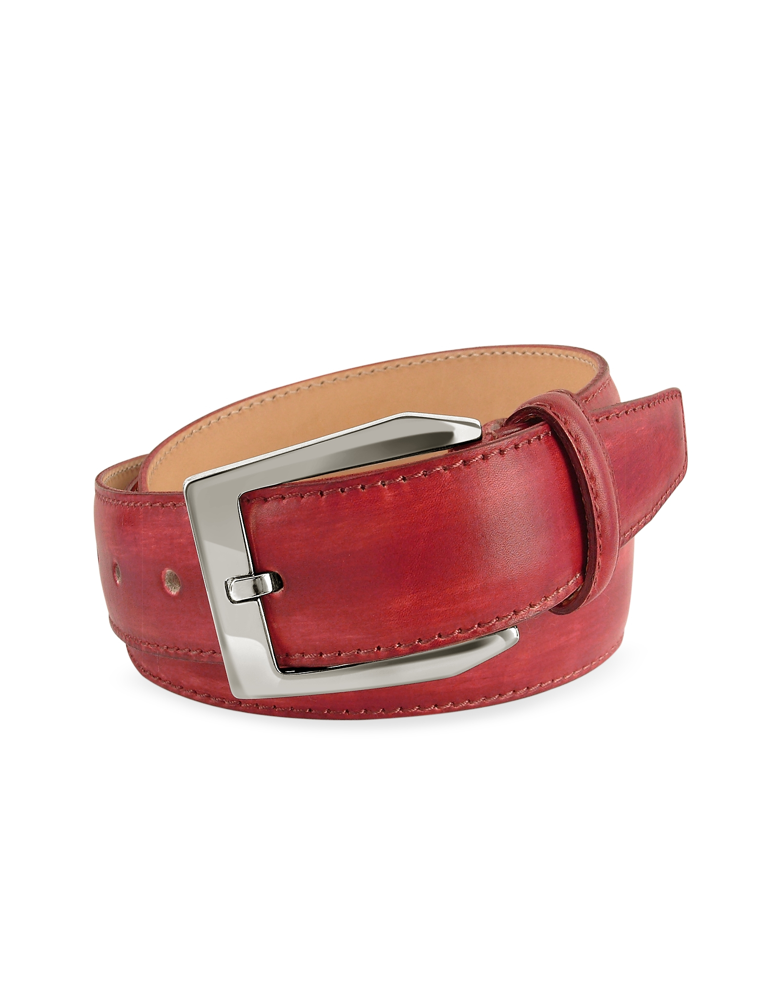 Pakerson Men&#39;s Red Hand Painted Italian Leather Belt in Red for Men | Lyst