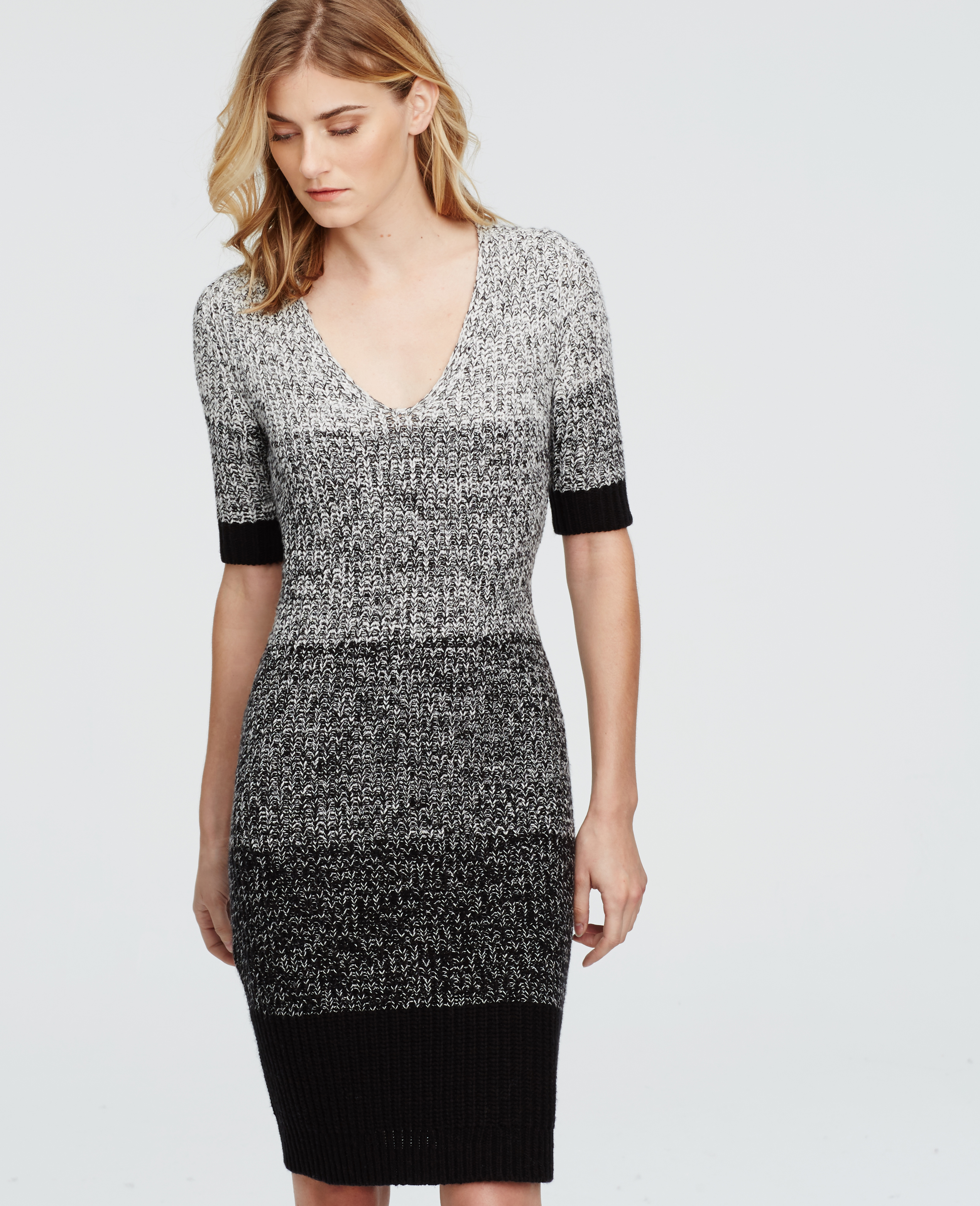 marled sweater dress