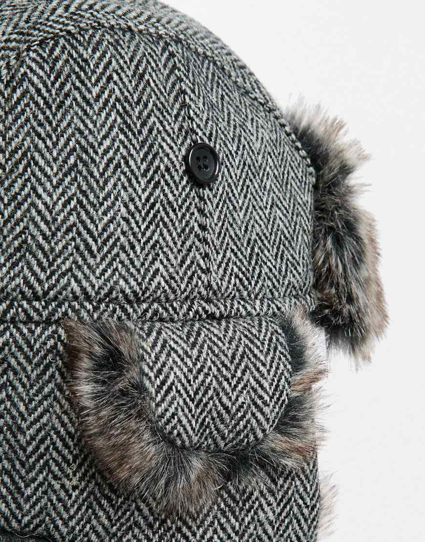 harris tweed trapper hat