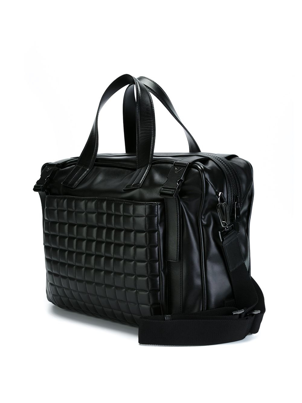Emporio Armani Quilted Travel Bag in Black for Men Lyst