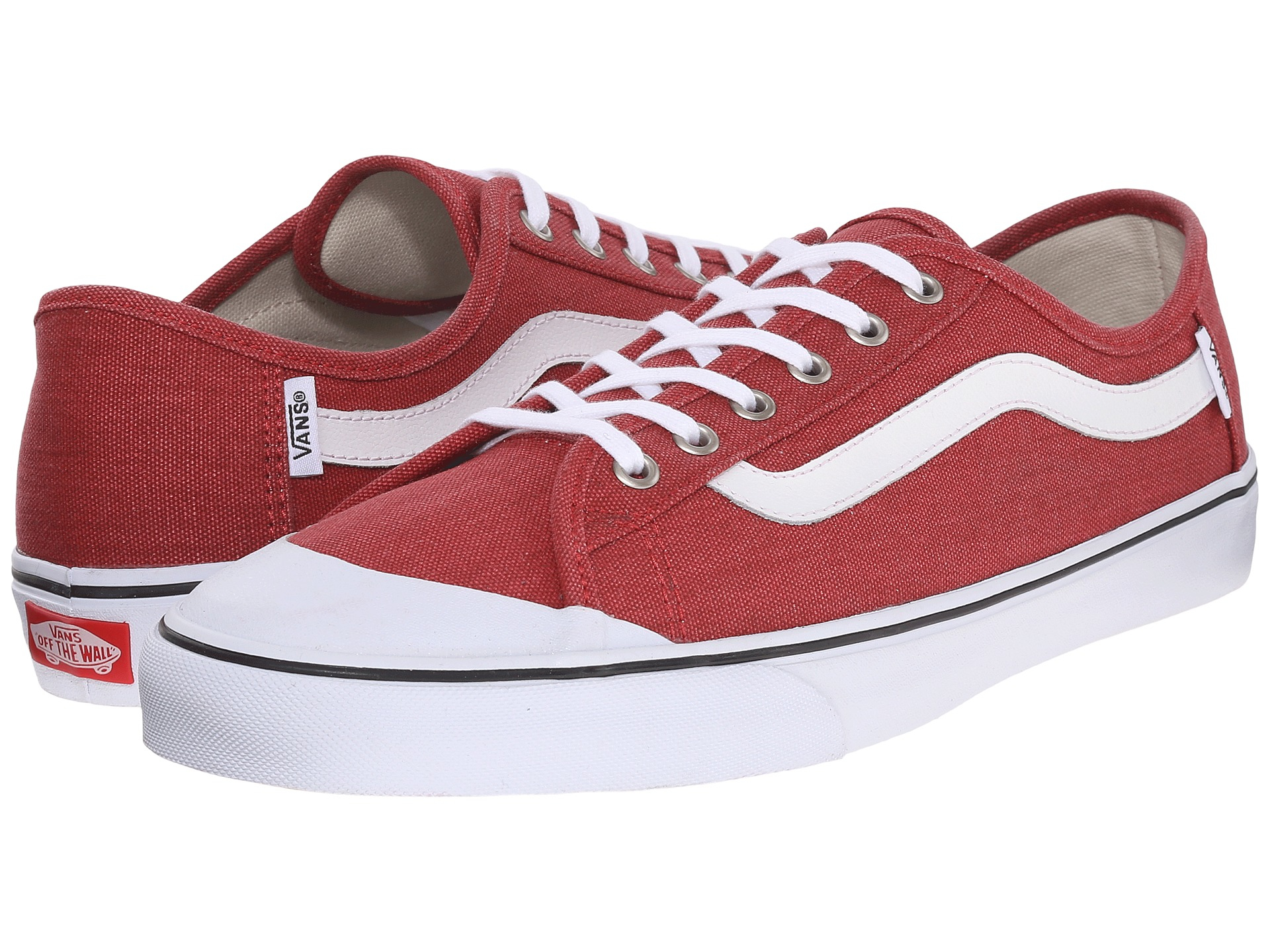 vans black ball white red